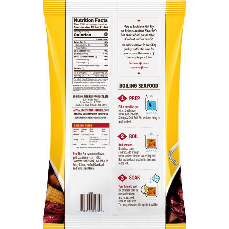 Louisiana Fish Fry Seafood Boil Seafood Seasoning 72 oz
