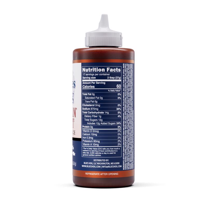 Blues Hog Sizzlin' Heat BBQ Sauce 22 oz