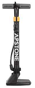 Kent 67316 Floor Pump, 120 psi Max Pressure, Presta, Schrader Valve, Black
