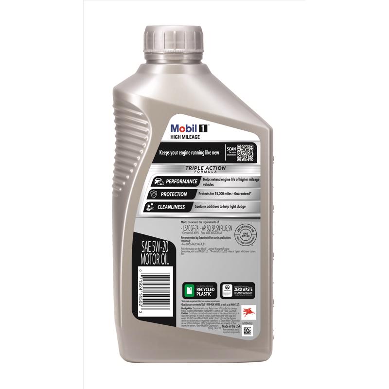 Mobil 1 5W-20 Motor Oil 1 qt, Pack of 6