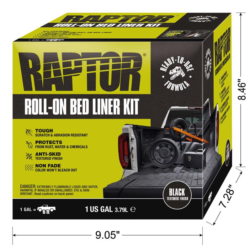 Raptor Black Truck Bed Liner Kit 1 gal