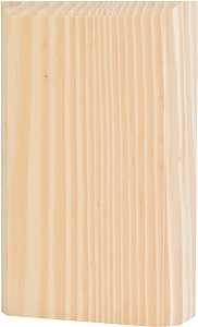 Waddell BTB35 Base Trim Block, 6 in L, 3-3/4 in W, 1 in Thick, Wood