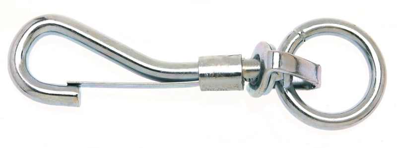 Campbell T7606301 Swiveling Spring Snap, 3/4 in, 80 lb Working Load, Iron/Steel, Zinc-Plated, Pack of 10