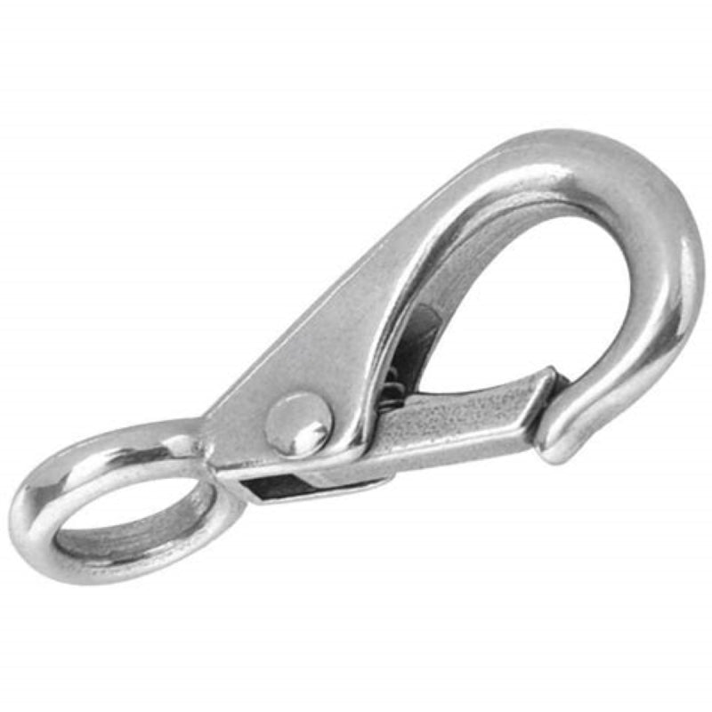 Campbell T7631404 Rigid Eye Quick Snap, 3/8 in, 90 lb Working Load, Stainless Steel, Polished