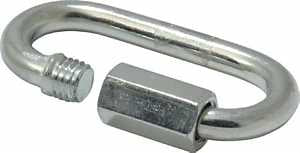 Campbell T7645146V Quick Snap Link, 3/8 in, 2200 lb Working Load, Steel, Zinc