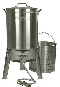 Bayou Classic KDS-144 Cooker Kit, 58,000 Btu, Propane, 1-Burner, Stainless Steel