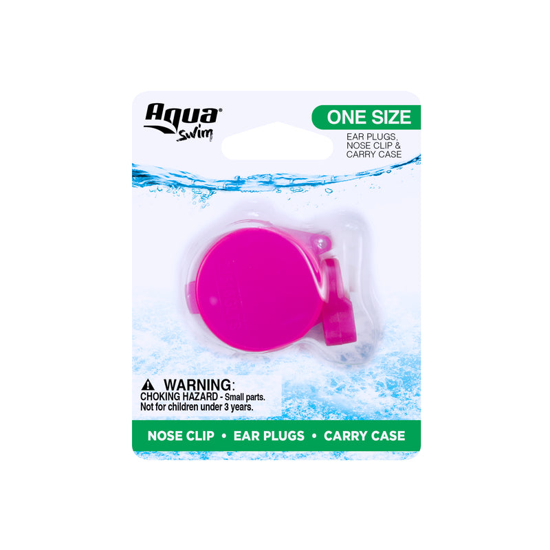 Aqua Swim Assorted Rubber Ear Plugs and Nose Clip
