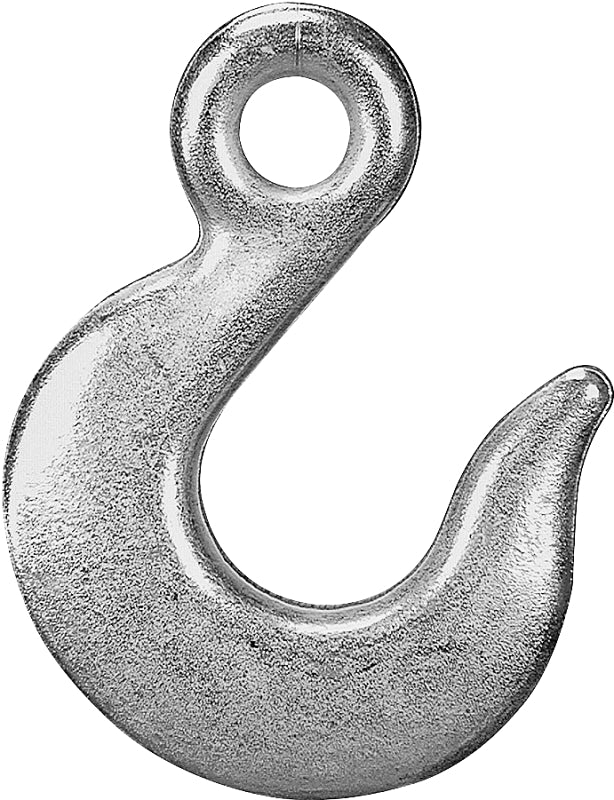 Campbell T9100424 Eye Slip Hook, 1/4 in, 1300 lb Working Load, 43 Grade, Steel, Zinc-Plated