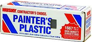 Poly-America 070100H Painter's Sheeting, 200 ft L, 8 ft 4 in W, 0.7 mil Thick