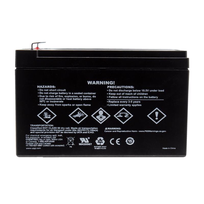 Universal Power Group U12120 12 Ah 12 V Lead Acid Battery, Pack of 2