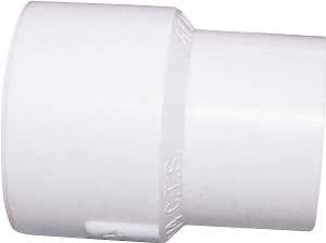 Nibco T00045D Pipe Coupling, 3/4 in, IPS to CTS, White, SCH 40 Schedule