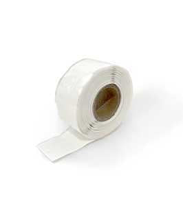 Harbor Products RT12012BWH Pipe Repair Tape, 12 ft L, 1 in W, Silicone Backing, White