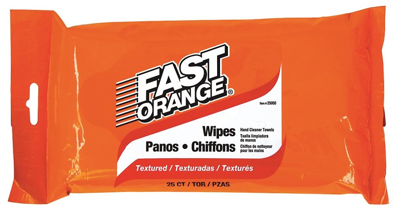 Fast Orange 25050 Cleaning Wipes, Citrus