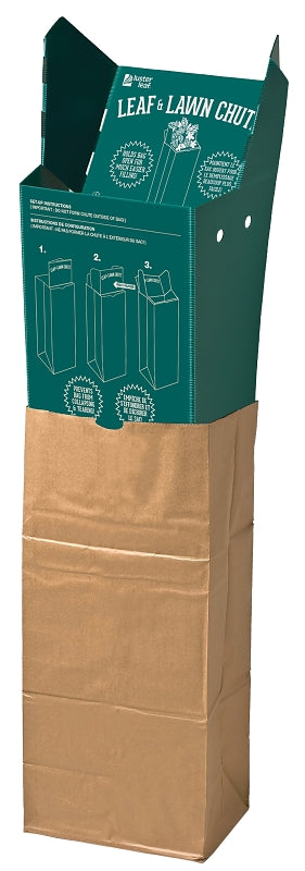 luster leaf A650 Chute, 30 gal Capacity, Plastic, Green, Pack of 10