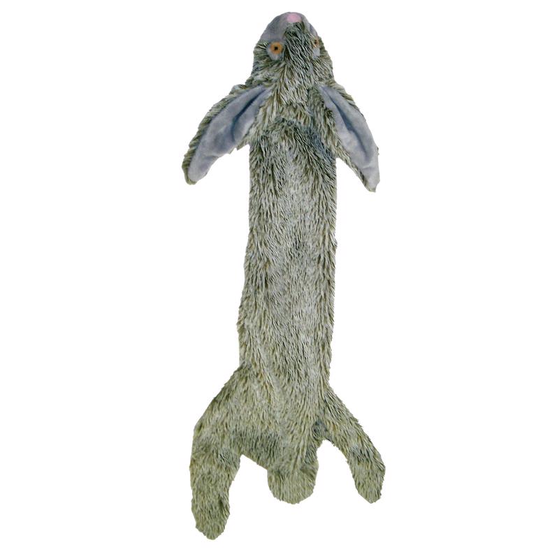 Spot Skinneeez Gray Plush Rabbit Dog Toy Medium 1 pk