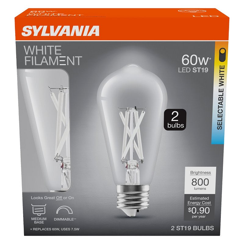 LED ST19 5CCT SELECT WH FIL 60