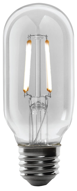 Feit Electric T14/CL/VG/LED Filament LED Bulb, Decorative, T14 Lamp, 40 W Equivalent, E26 Medium Lamp Base, Dimmable, Pack of 4