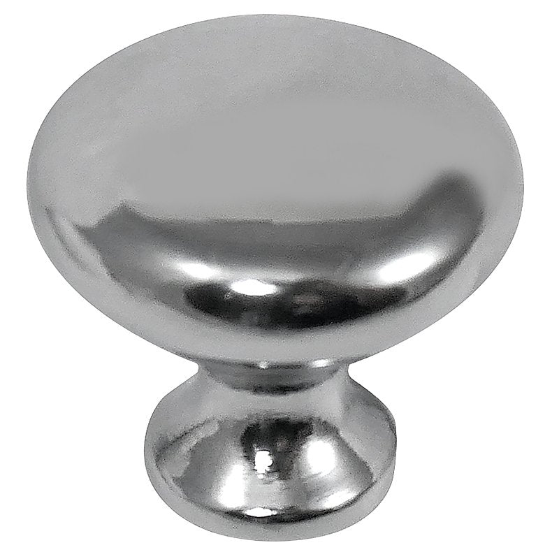 Laurey Danica Series 54426 Cabinet Knob, 27 mm Projection, Zinc, Polished Chrome