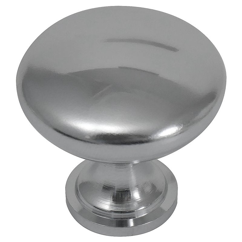 Laurey Ultima Series 54626 Cabinet Knob, 30 mm Projection, Steel, Polished Chrome