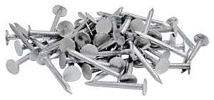 ProFIT 0132078 Hand Drive Roofing Nail, 1-1/4 in L, Flat Head, Electro-Galvanized, 11 ga, Steel