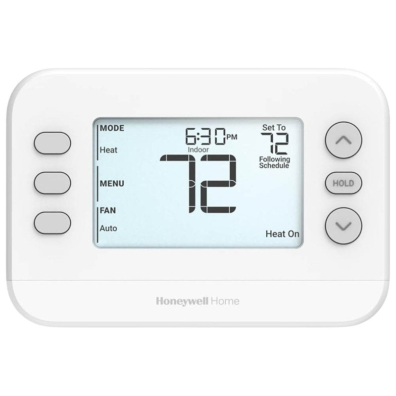 Honeywell Home X2P Series RTHC20B/N Programmable Thermostat, 24 V, Backlit Display, White