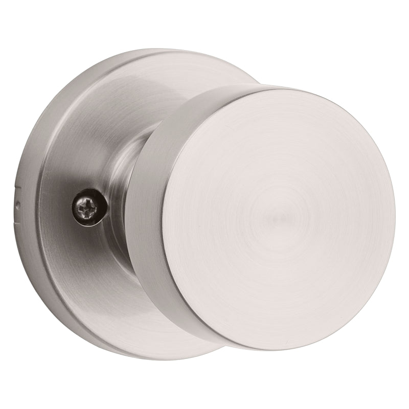 Kwikset Signature Series 788PSK RDT 15 CP Dummy Knob, Knob Handle, Satin Nickel, 2-3/8, 2-3/4 in Backset, Zinc