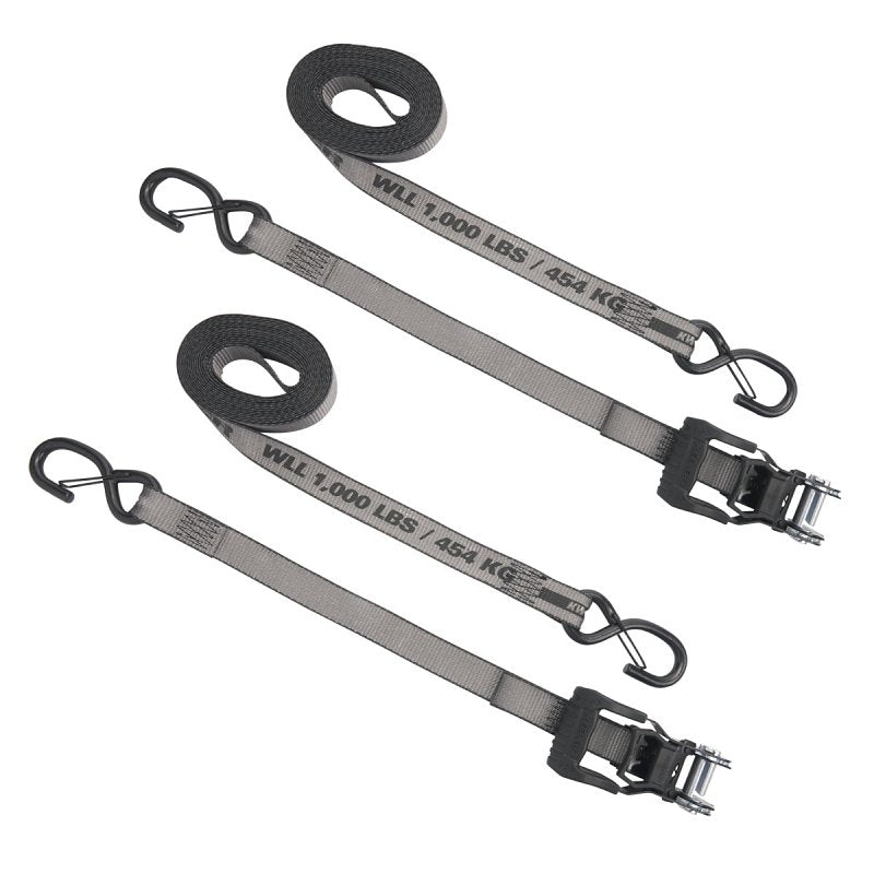 Keeper 43571 Tie-Down, 1-1/4 in W, 16 ft L, 1000 lb, S-Hook End Fitting