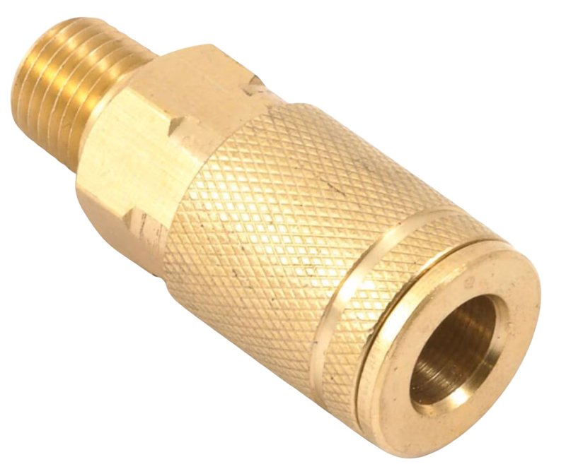 Forney 75309 Coupler, 1/4 in, MNPT, Brass