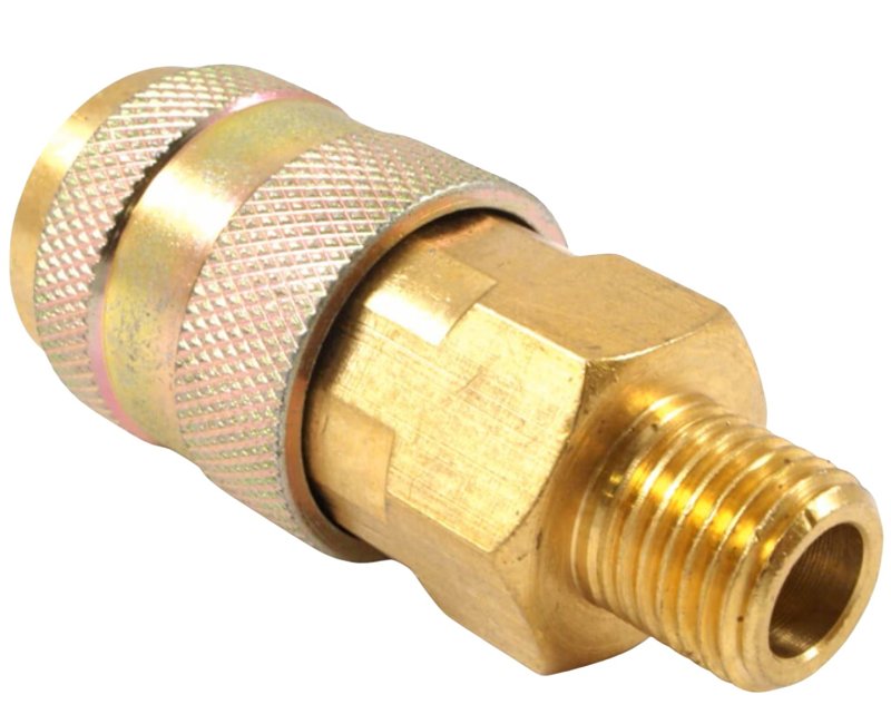 Forney 75526 Coupler, 1/4 in, MNPT, Brass