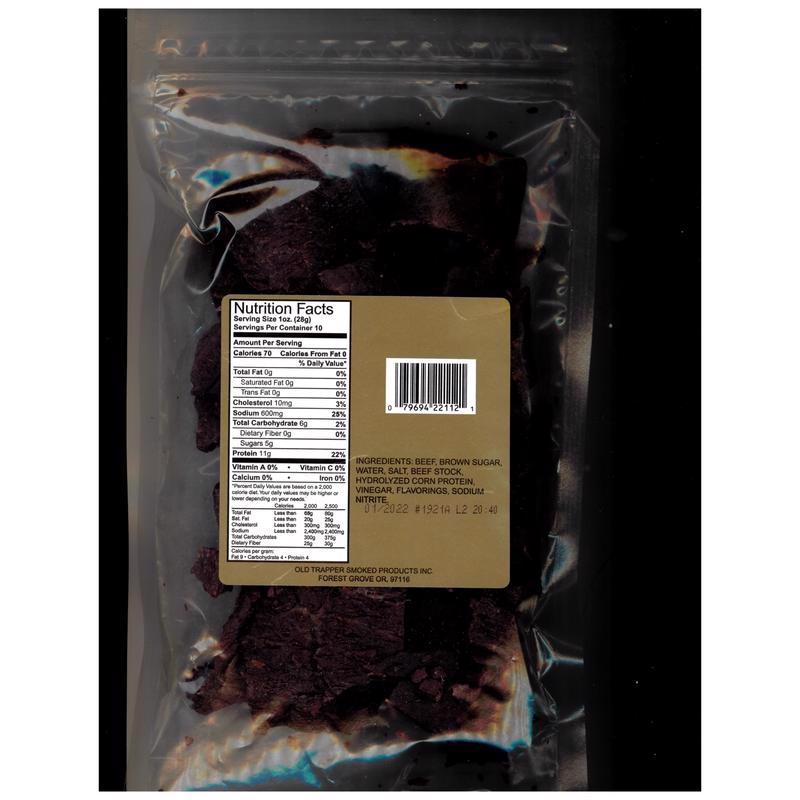 Old Trapper Old Fashioned Beef Jerky 10 oz Bagged