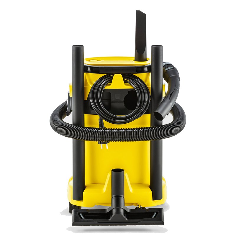 Karcher WD 3 Series 1.628-114.0 Wet and Dry Vacuum Cleaner, 4.5 gal, 78 cfm Air, Cartridge, 1000 W, 120 V, Yellow