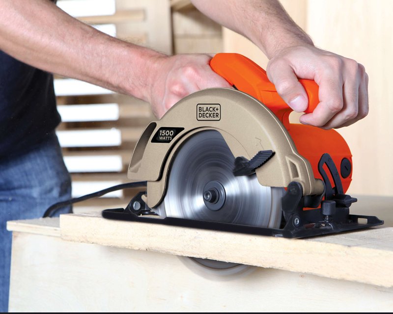 Black+Decker CS1024-B3 Circular Saw, 7-1/4 in Dia Blade, 5/8 in Arbor
