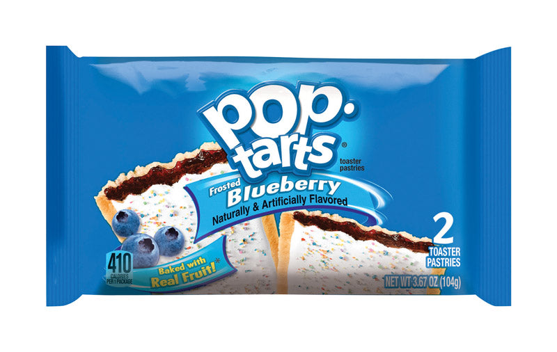 Pop-Tarts Blueberry Toaster Pastries 3.67 oz Pouch, Pack of 6
