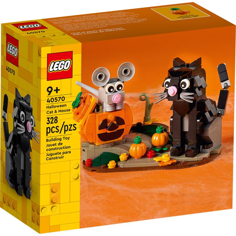 LEGO Iconic Halloween Cat & Mouse Building Set Multicolored 328 pc