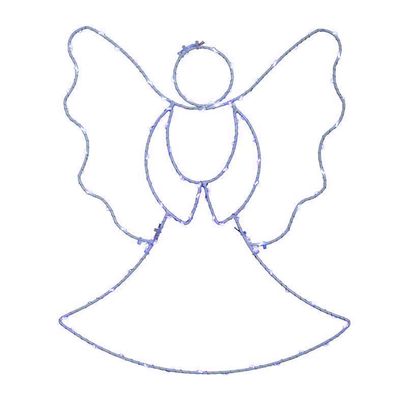 Celebrations LED Multi Angel Silhoutte 13 in. Hanging Decor