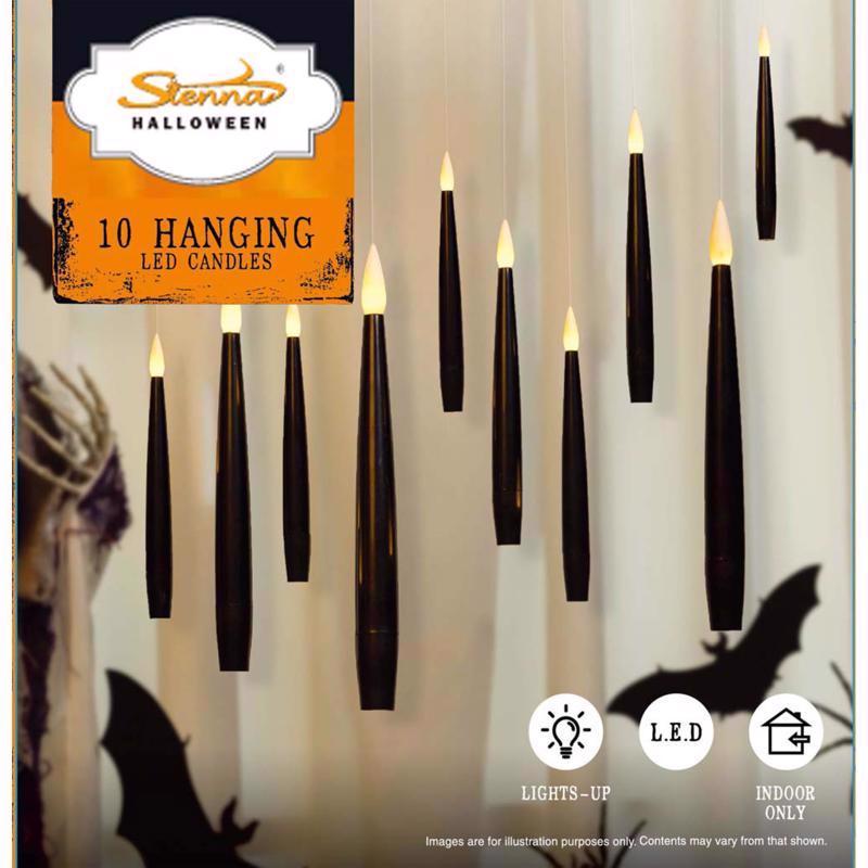 Sienna Warm White 10 ct LED Prelit Candle Halloween Decor