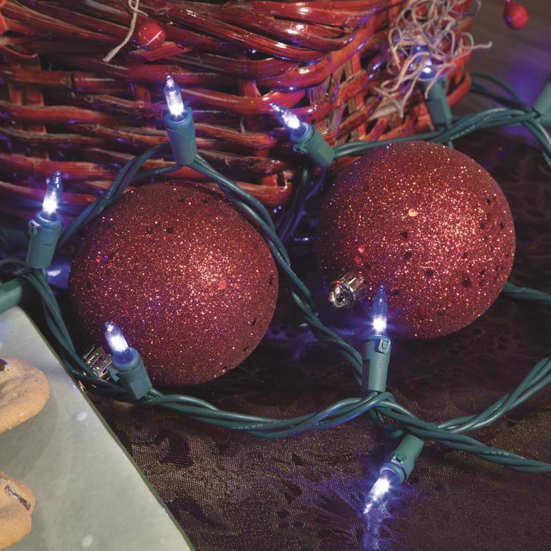Celebrations Classic LED T5 Blue 100 ct String Christmas Lights 24.75 ft.
