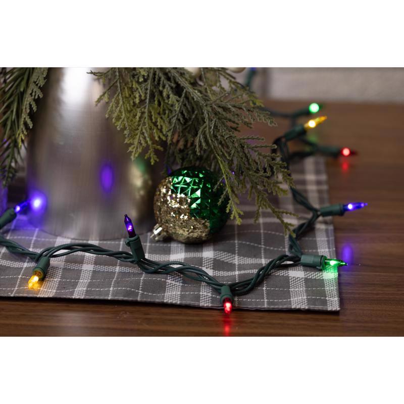 Celebrations Classic LED T5 Multicolored 100 ct String Christmas Lights 24.75 ft., Pack of 12