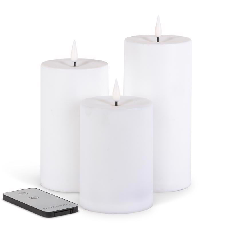 Gerson White No Scent LED Flameless Flickering Candle
