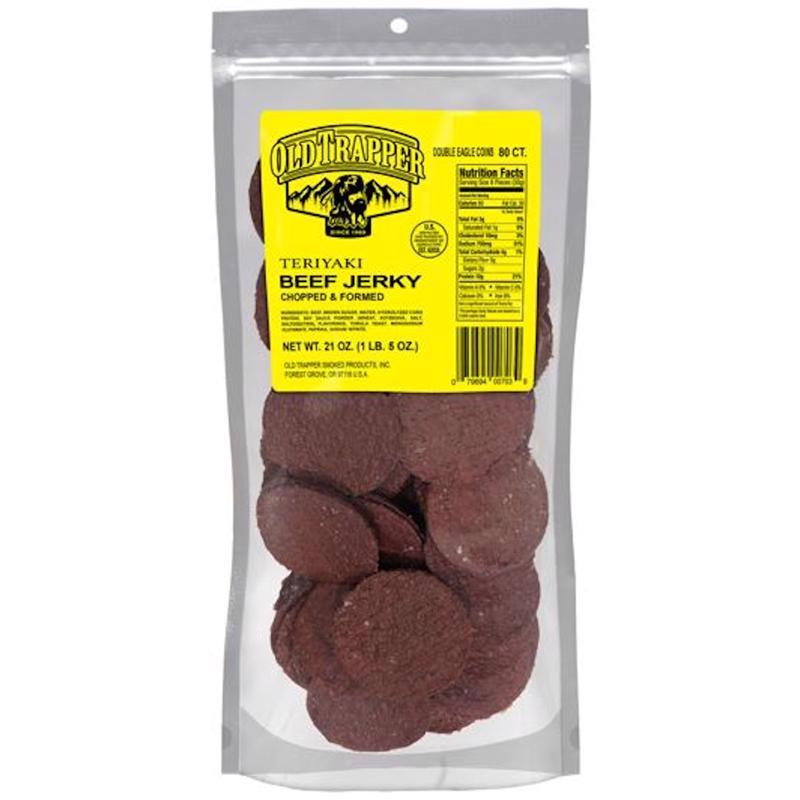 Old Trapper Double Eagles Teriyaki Beef Jerky 21 oz Pouch