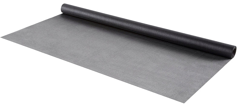 M-D Crystal Clear Series 14128 Screen Mesh, 25 ft L, 36 in W, Fiberglass, Charcoal
