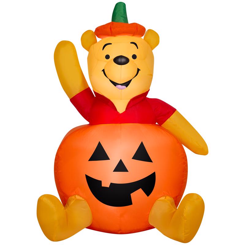 Disney 3 ft. LED Prelit Pooh in Pumpkin-SM Inflatable