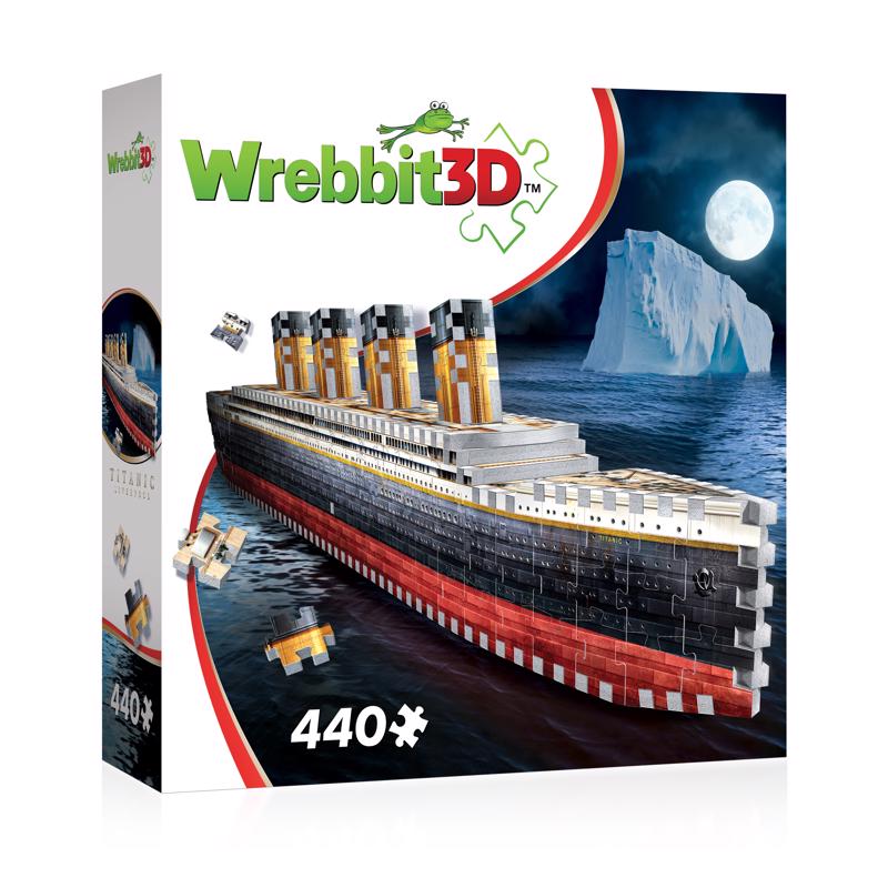 Wrebbit3D Titanic 3D Jigsaw Puzzle Multicolored 440 pc
