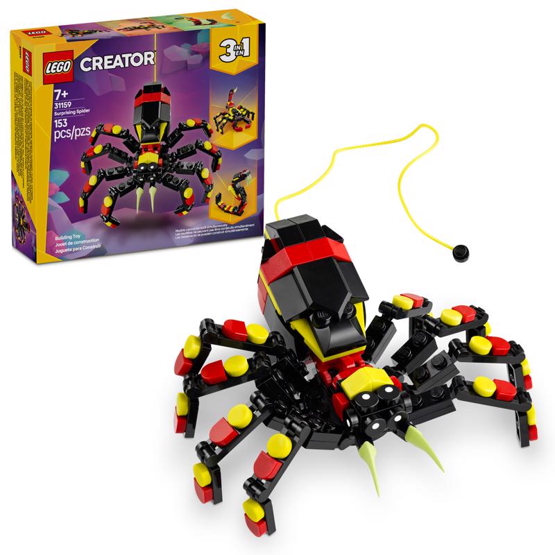 LEGO Creator Wild Animal Surprising Spider Building Toy Multi 153 pc