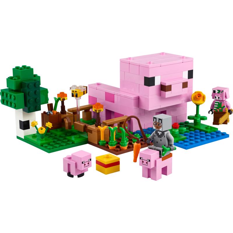 LEGO Minecraft The Baby Pig House Building Toy Multi 238 pc