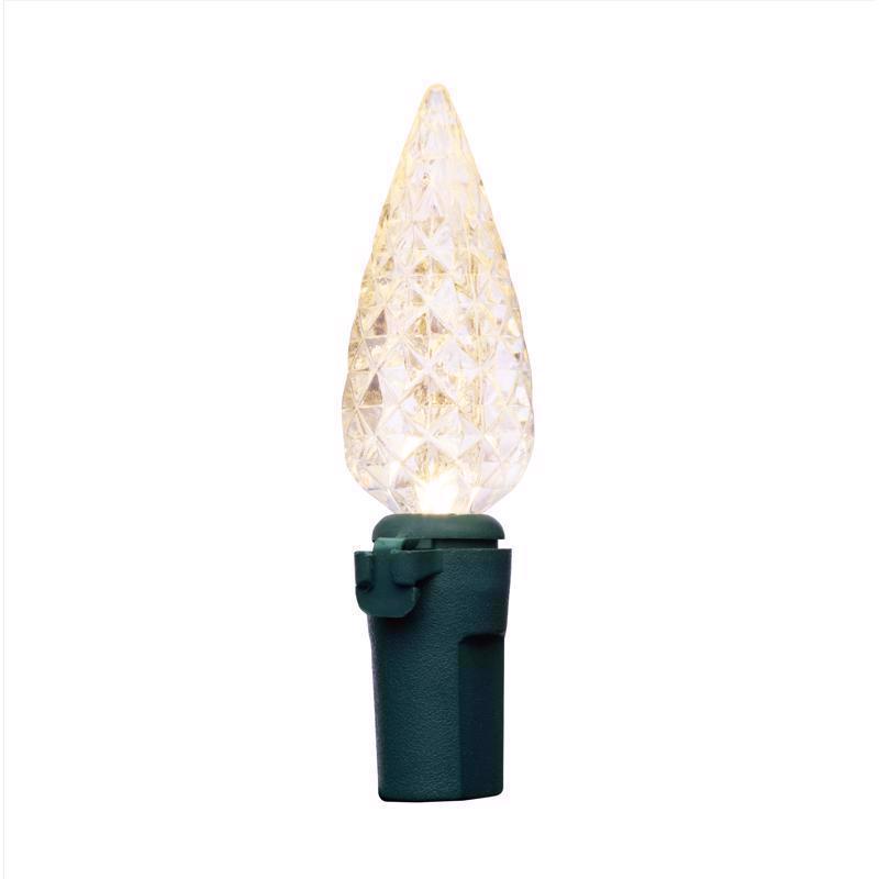 Celebrations Classic LED C6 Warm White 100 ct String Christmas Lights 24.75 ft.