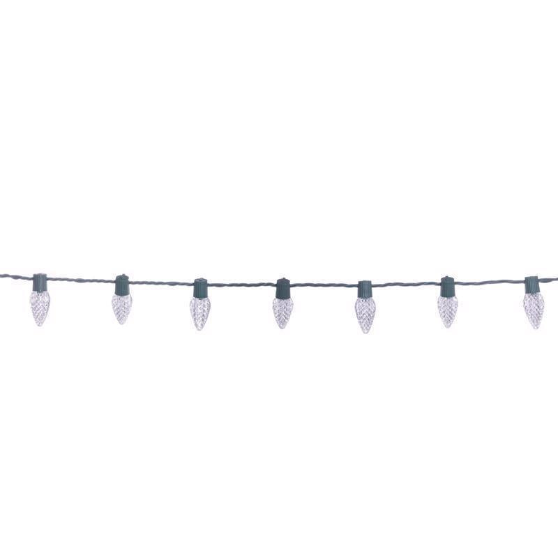 Celebrations Classic LED C9 Pure White 75 ct String Christmas Lights 49 ft.