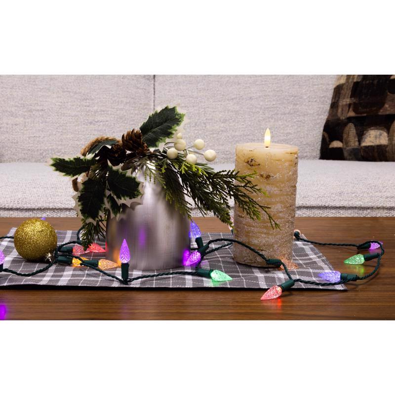 Celebrations Classic LED C6 Multicolored/Warm White 50 ct String Christmas Lights 16 ft.