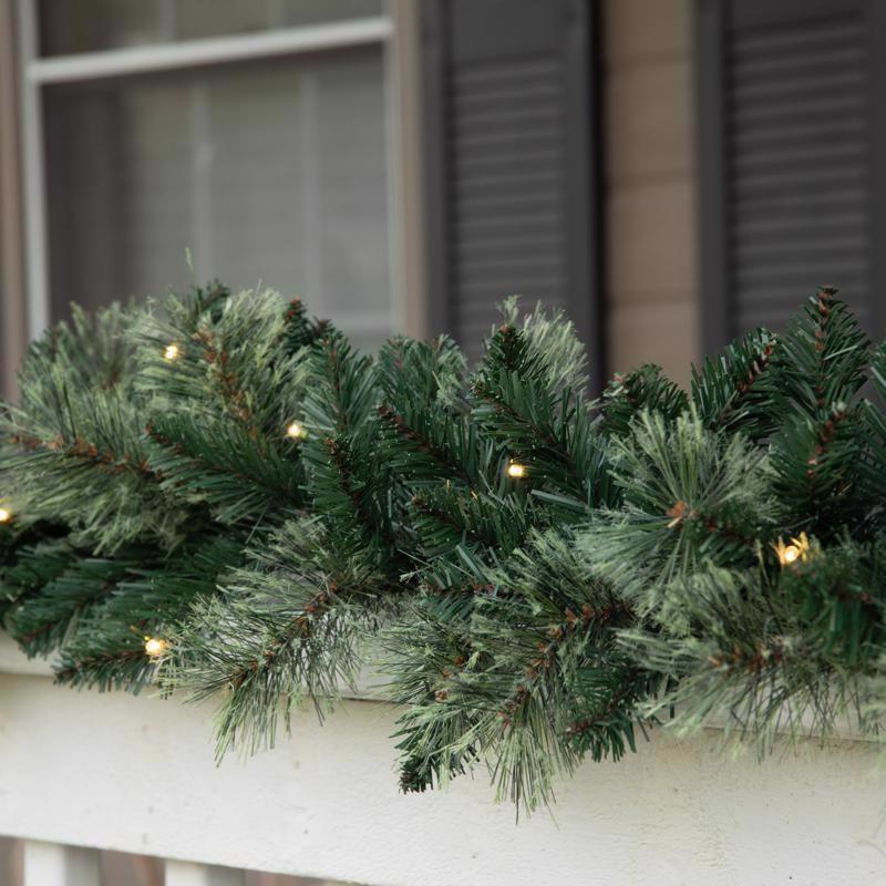 Celebrations 9 ft. L LED Prelit Multicolored Mixed Pine Garland