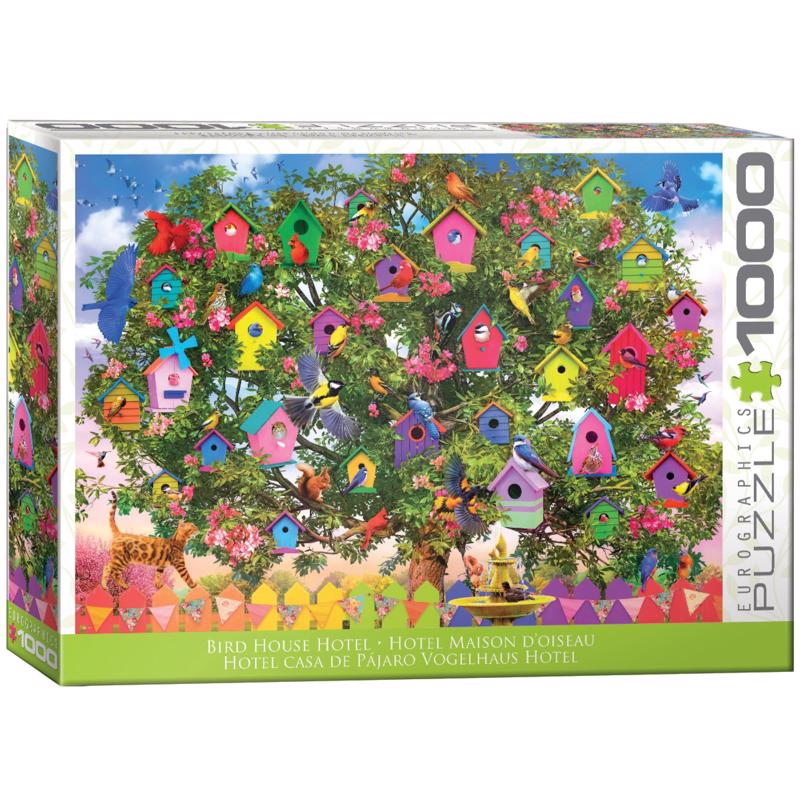 Eurographics Bird House Hotel Puzzle Multicolored 1000 pc
